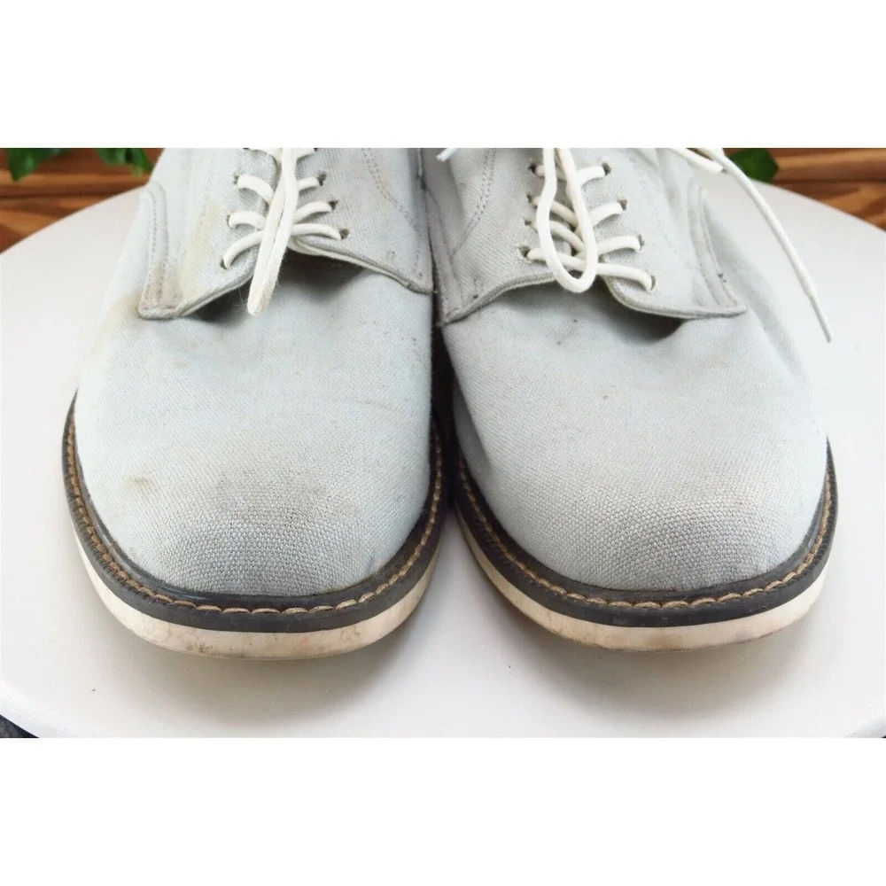 Bass Shoes Sz 10‎ D Gray Derby Oxfords Fabric Men